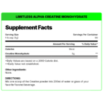 Limitless Alpha, Creatine Monohydrate Micronized, Unflavored, 450g, 90 Servings