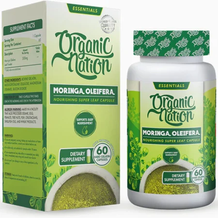 Organic Nation  Moringa Oleifera 60 Capsules 60Servings