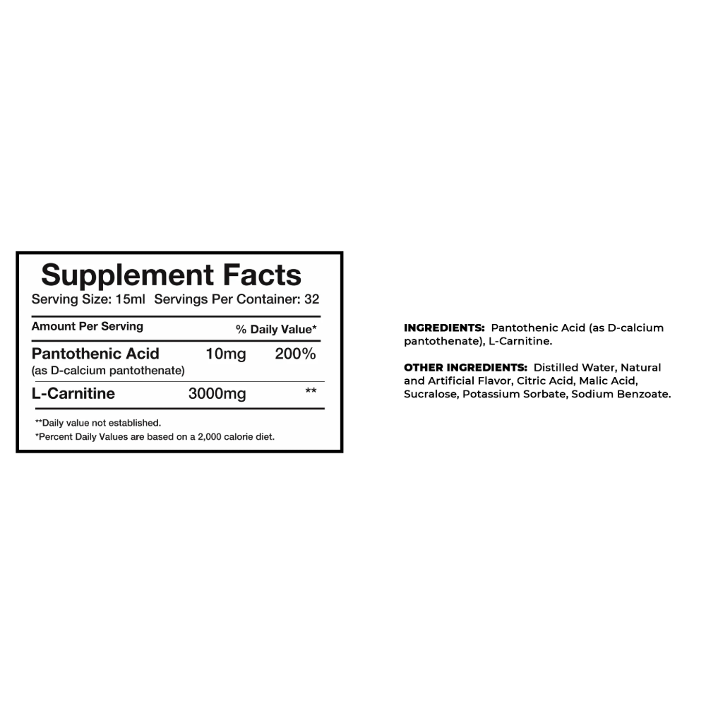 Muscle Rulz, L Carnitine LIQUID, 3000 MG, 480ml, 32 Servings