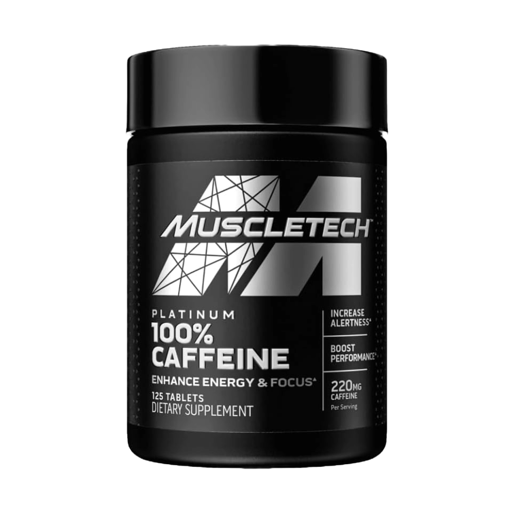 MuscleTech, Platinum 100% CAFFEINE, 125 Tablets, 125 Servings