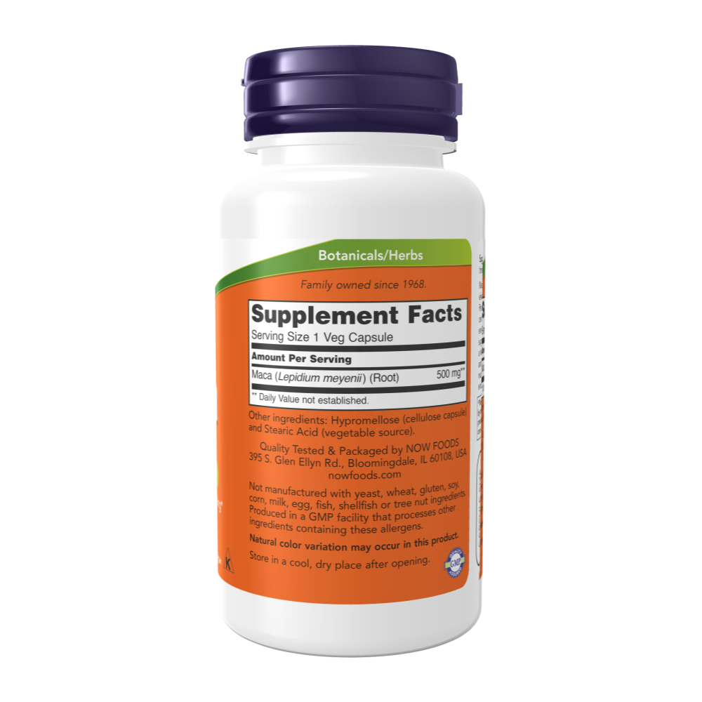 Now Foods, Maca, 500mg, 100 capsules, 100 Servings