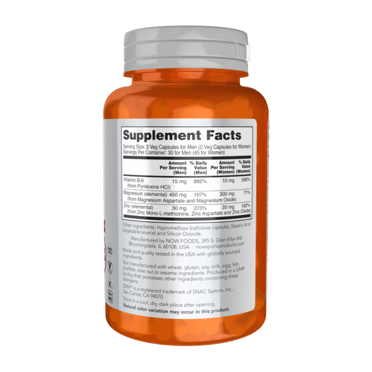 Now Foods, ZMA, 90 Capsules, 45 Servings