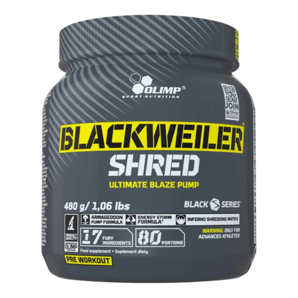 Olimp, Blackweiler Shred, 480g, 80 Servings