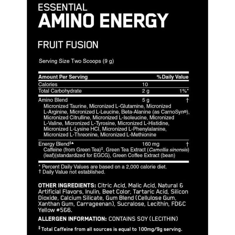 Optimum Nutrition Amino Energy-Fruit Fusion 270G 30Serv - Image 2