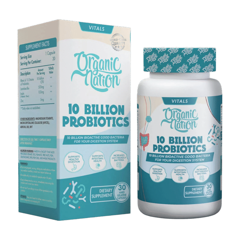 Organic Nation, 10 Billion Probiotics, 30 Capsules, 30 Servings