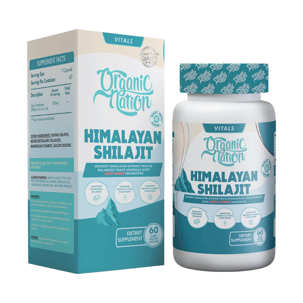 Organic Nation, Himalayan Shilajit, 60 Capsules, 60 Servings