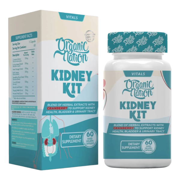 Organic Nation, Kidney Kit, 60 Tablets, 60 Servings