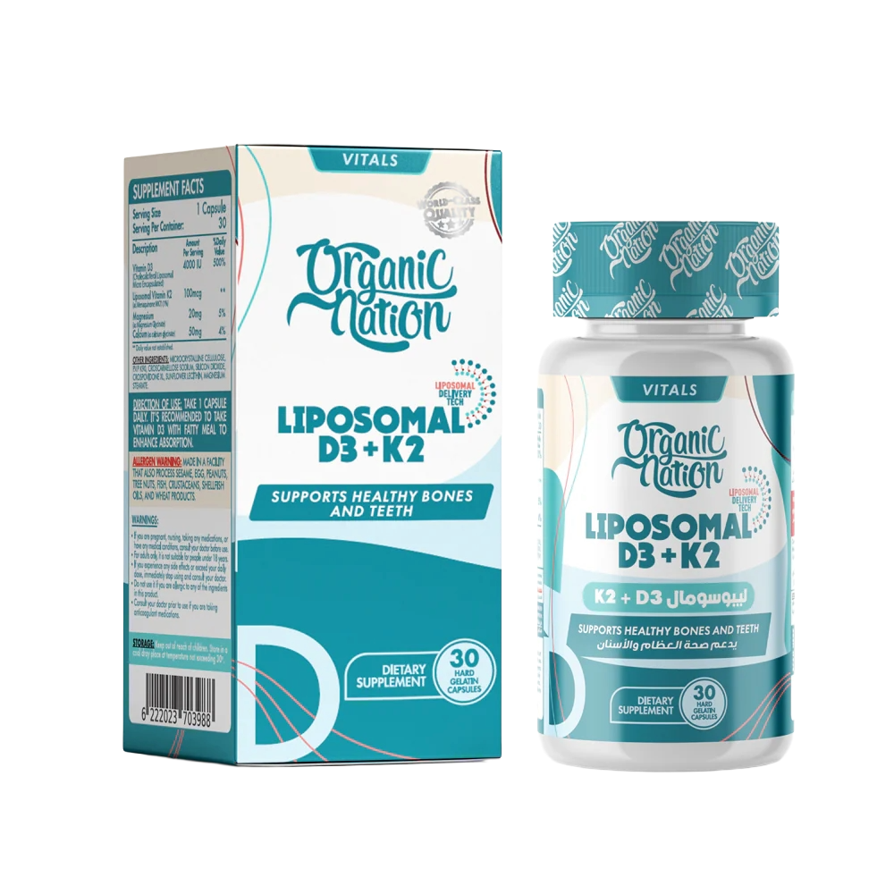Organic Nation, Liposomal D3+K2, 30 Capsules, 30 Servings