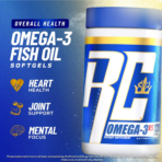 Ronnie Coleman, Omega 3, 120 Softgel, 60 Servings