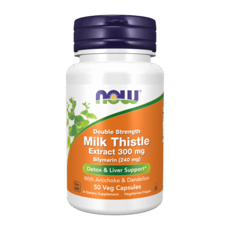 Now Foods Milk Thistle Extract Double Strength 300 mg 50 Veg Capsules