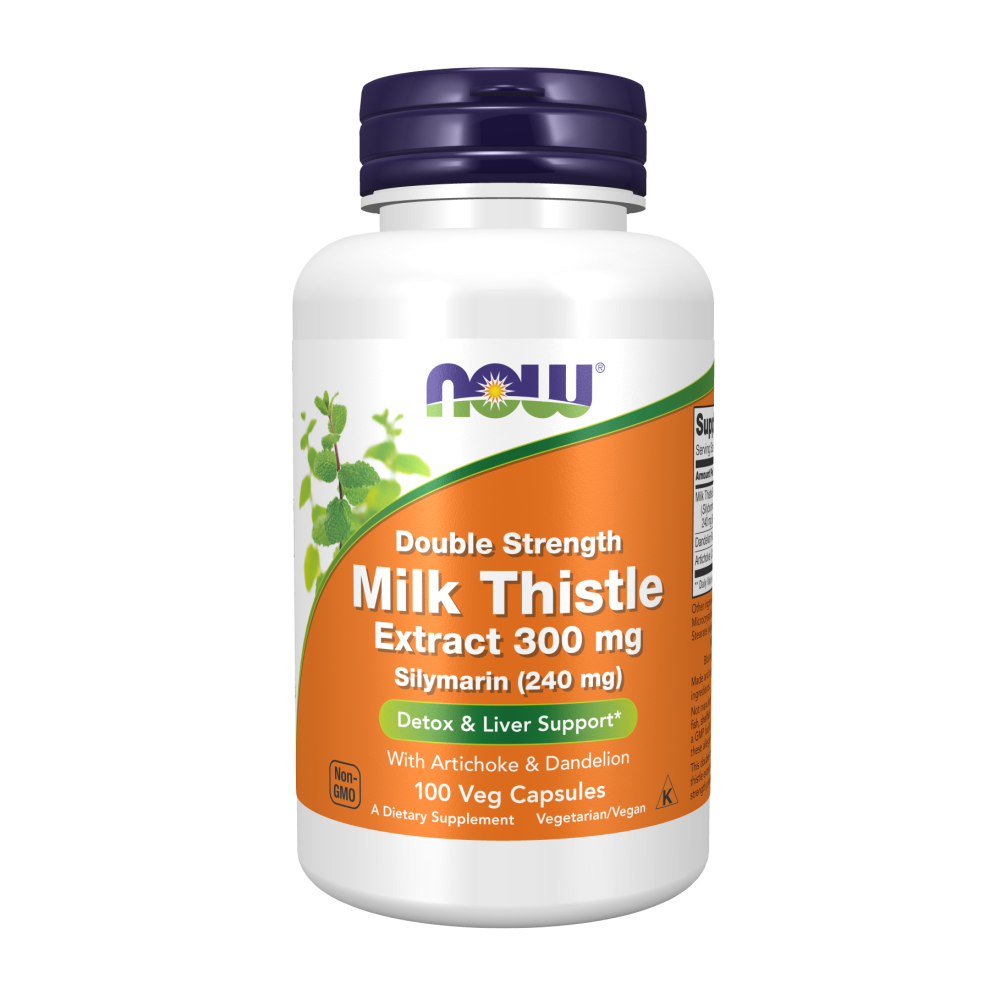 Now Foods Milk Thistle Extract Double Strength 300 mg 100 Veg Capsules
