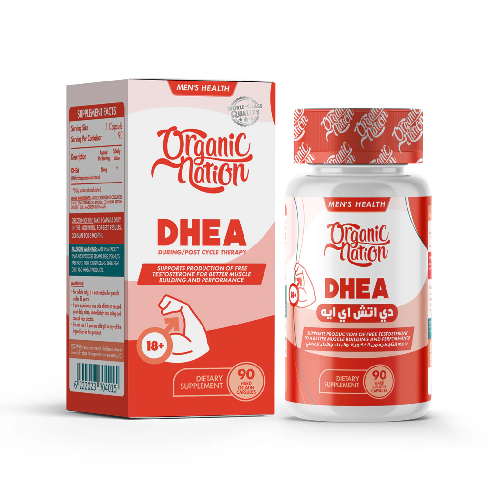 Organic Nation DHEA- 90 Capsules
