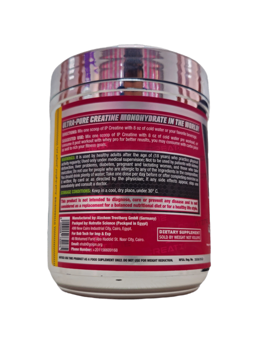 I-Performance Creatine Creapure 400g 80Serv - Image 3