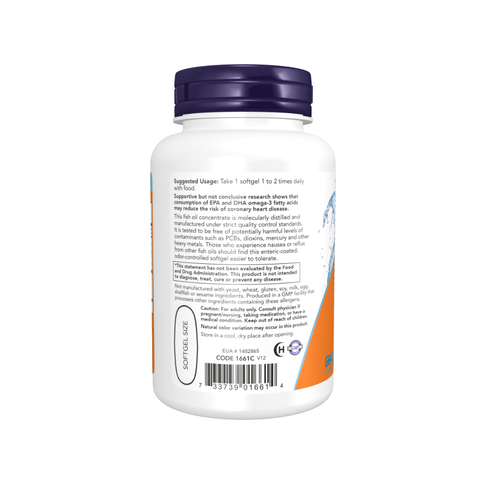 Now Foods, Ultra Omega-3 Fish Oil, 90 Softgels