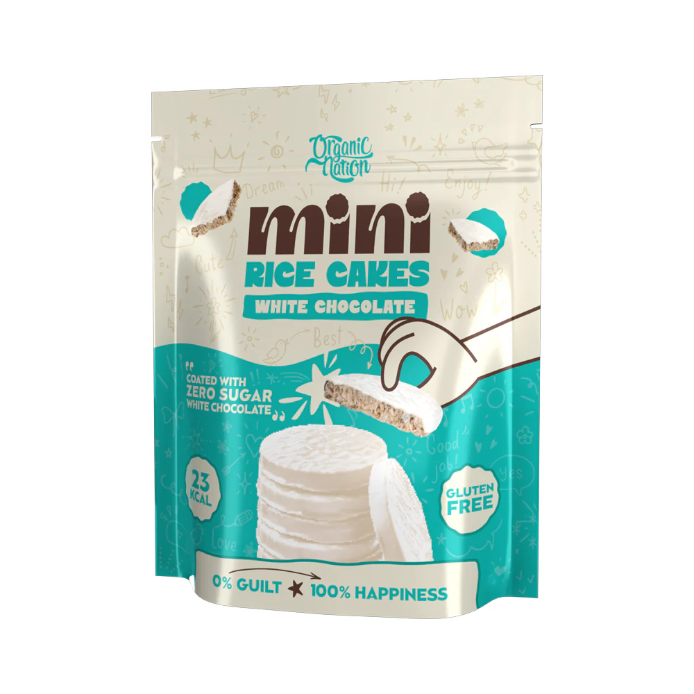 Organic Nation Mini Rice cakes coated -40GM