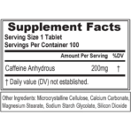 EVL, Caffeine, 100 Tablets, 100 Servings