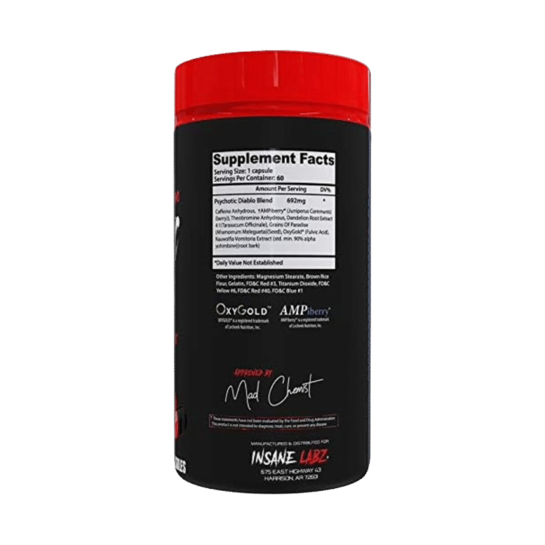 Insane Labz, Psychotic Diablo, 60 Capsules, 60 Servings