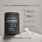 KEEP GOING, Creatine Monohydrate, 300g, 60 Servings
