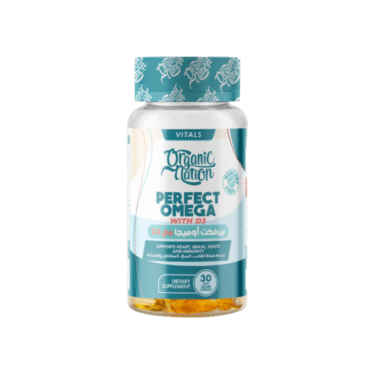 Organic Nation, Perfect Omega-3 With D3, 30 softgel, 30 Servings
