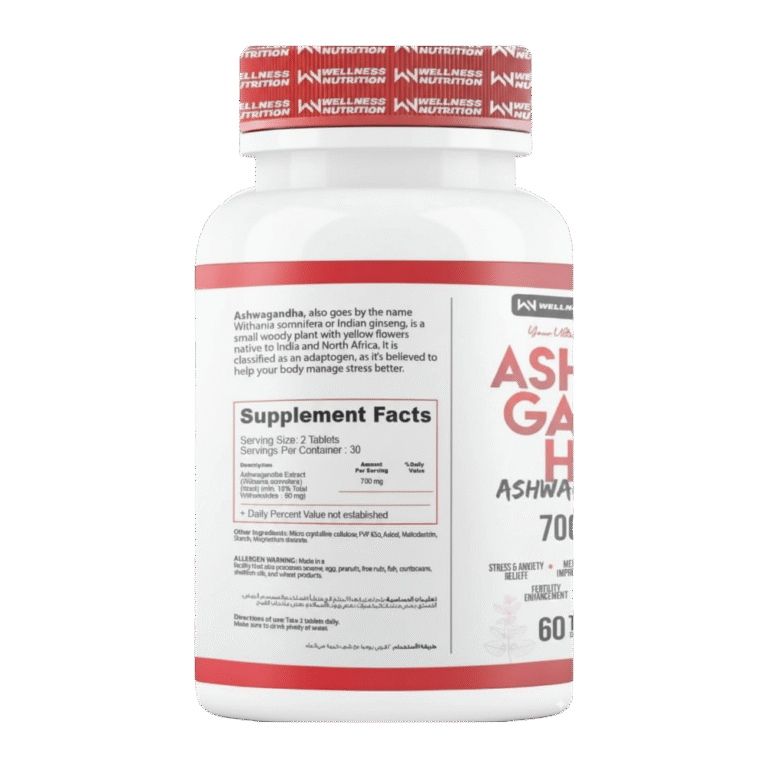 Wellness Nutrition, Ashwagandha, 700mg, 60 Tablets, 30 Servings