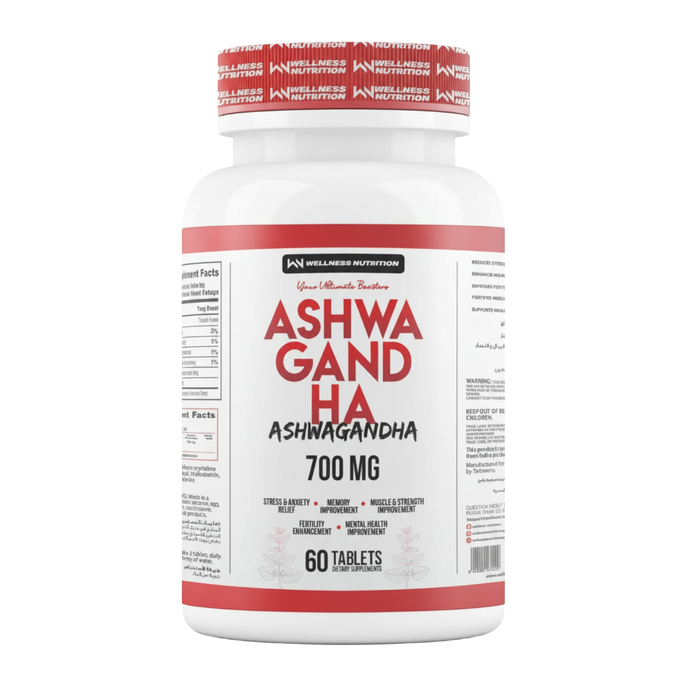 Wellness Nutrition, Ashwagandha, 700mg, 60 Tablets, 30 Servings Wellness Nutrition, Ashwagandha, 700mg, 60 Tablets, 30 Servings