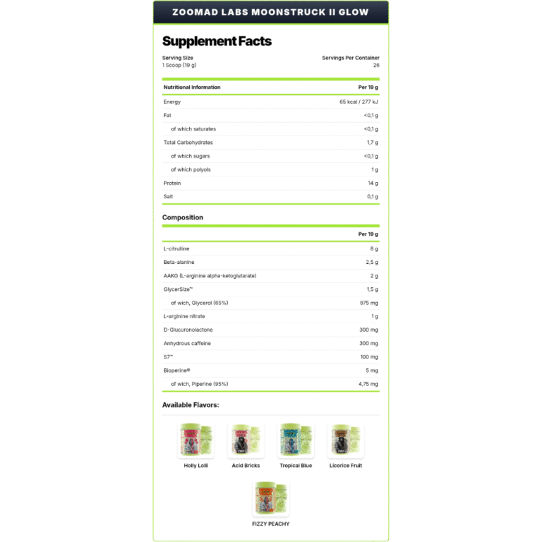 ZooMad Labs, MOONSTRUCK® Glow, 494g, 26 Servings
