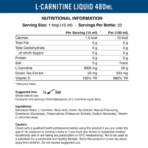 Applied Nutrition, Liquid L-Carnitine 3000, 480ml, 32 Servings