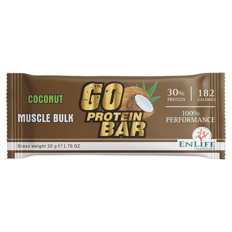 ENLIFE, Go Protein Bar, Muscle Bulk, 50G, Coconut
