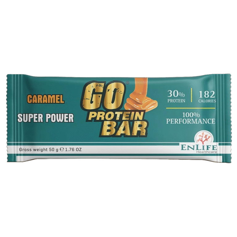 ENLIFE, Go Protein Bar, Super Power, 50G, Caramel
