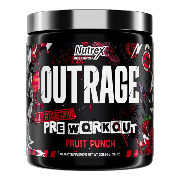 Nutrex Research, Outrage, Ultra Stim Pre-Workout, 200g, 30 Servings