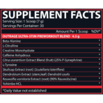 Nutrex Research, Outrage, Ultra Stim Pre-Workout, 200g, 30 Servings