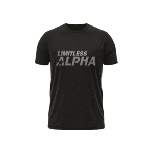 Limitless Alpha Shirt Premium Black Gym Tee Egypt