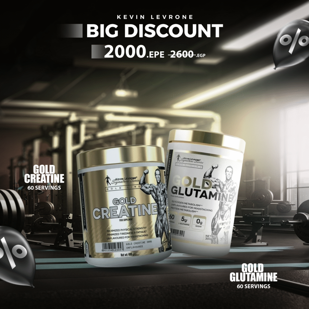 Bundle ( Gold Creatine 300G 60 Servings + Gold Glutamine 300g 60 Servings)
