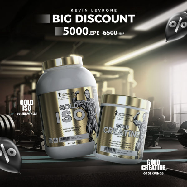Bundle ( Gold Iso 2Kg 66 Servings + Gold Creatine 300G 60 Servings )