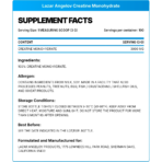 Lazar Nutrition, LA Creatine Monohydrate, 300g, 100 Servings