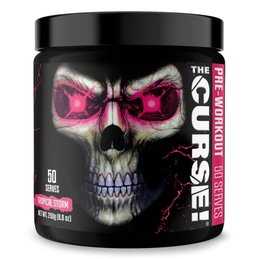 JNX Sports The Curse Pre-Workout bottle tropical storm