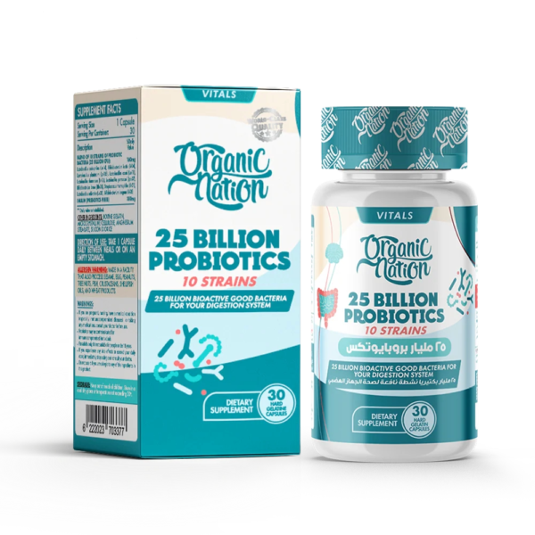 Organic Nation, 25 Billion Probiotics, 30 Capsules, 30 Servings