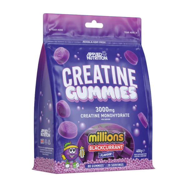 Applied Nutrition, Creatine Gummies 3000mg Creatine Monohydrate, 80 Gummies, 20 Servings