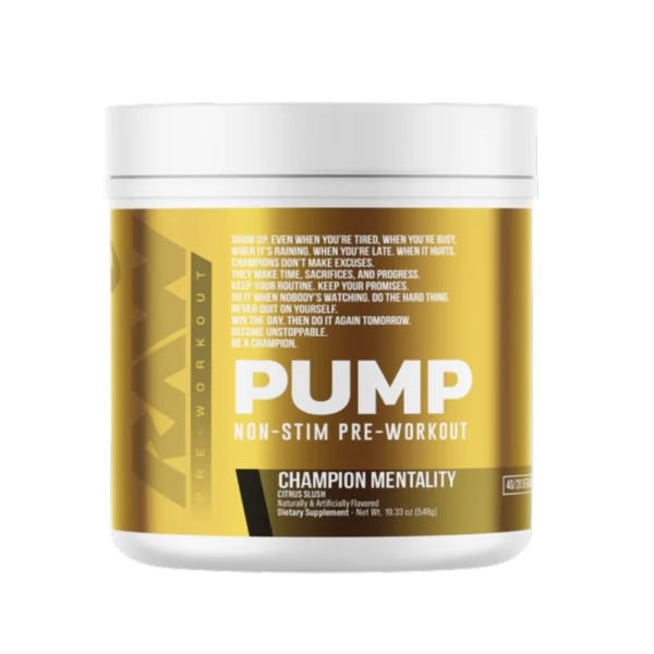 Raw Nutrition, Pump Non-Stim Pre-Workout, 480g, 40 Servings