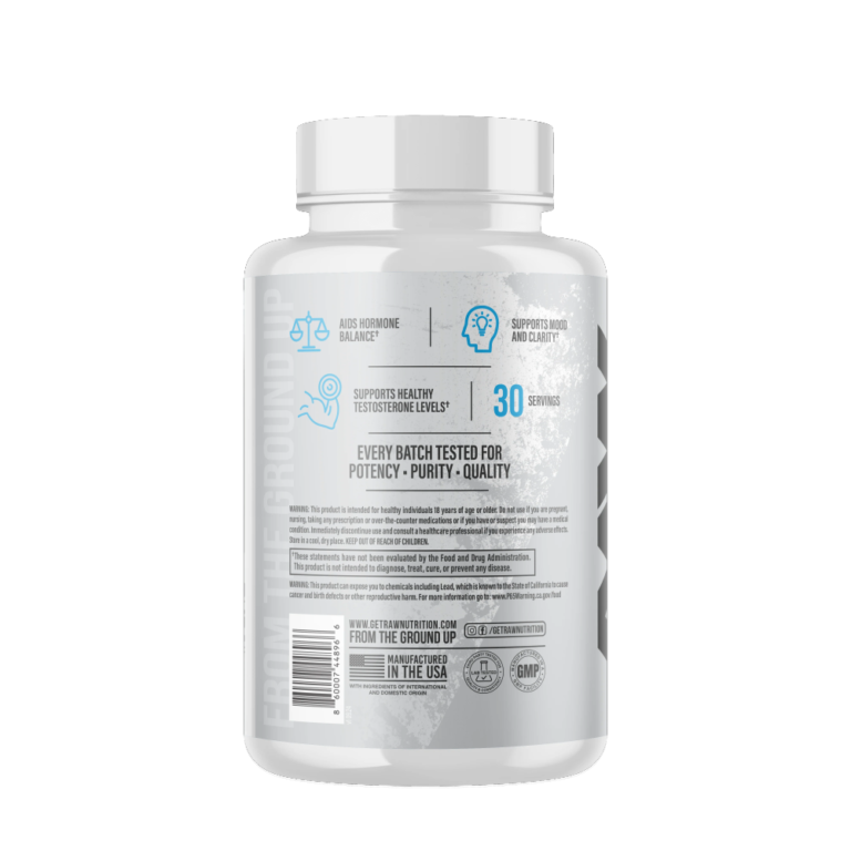 Raw Nutrition, Raw Test Support for Men Health, 240 Capsules, 30 Servings