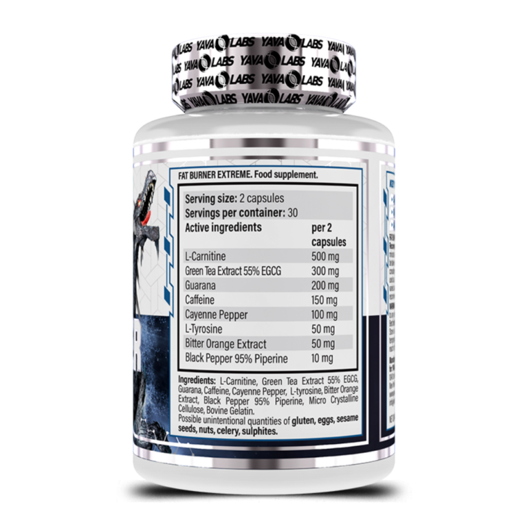 Yava Labs, Fat Burner Extreme, 60 Capsules, 30 Servings
