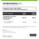 FA Nutrition, Wellness Ashwagandha 600, 90 Tablets, 90 Servings