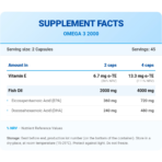 FA Nutrition, Wellness Omega 3 2000, 90 Softgels, 45 Servings