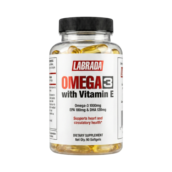 Labrada, Omega 3 With Vitamin E, 90 Softgel, 90 Servings
