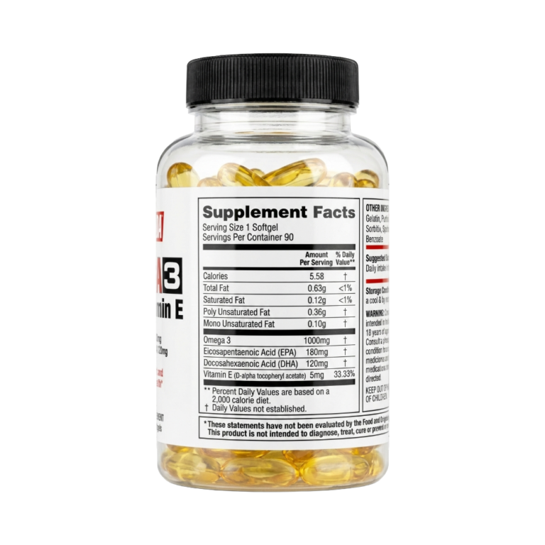 Labrada, Omega 3 With Vitamin E, 90 Softgel, 90 Servings