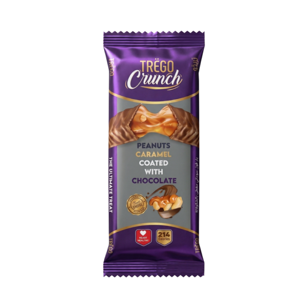 Trego Crunch Bar, Peanut & Caramel Coated With Chocolate, 52g