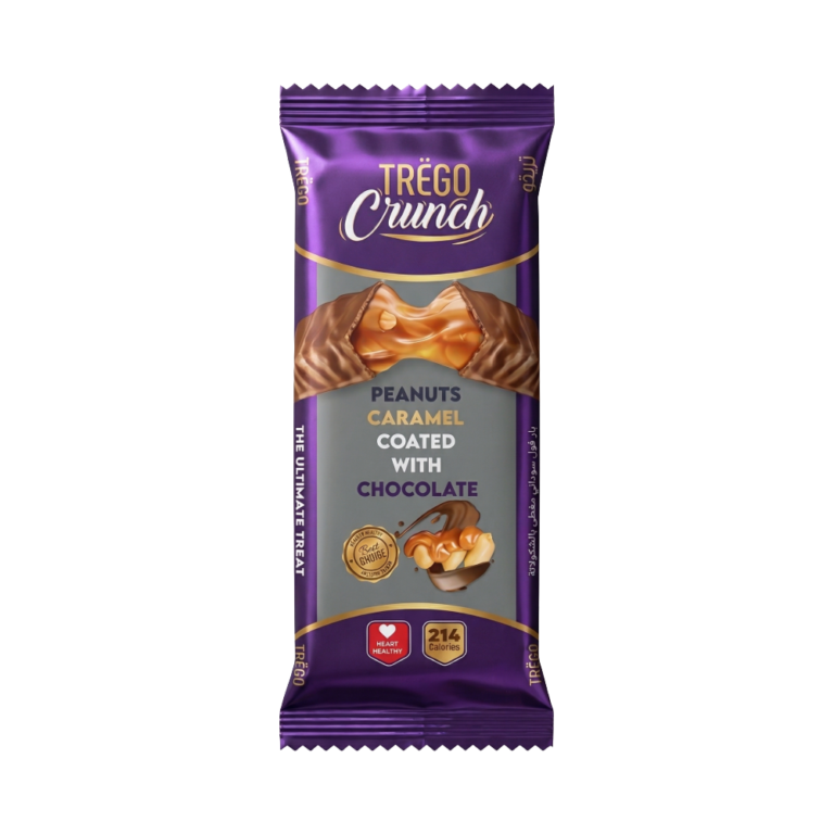 Trego Crunch Bar, Peanut & Caramel Coated With Chocolate, 52g