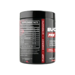 DR.Mohamed Mahmoud, Evolution Preworkout DECAF, 330g, 15 Servings Mango Lime — Back label / ملصق التغذية