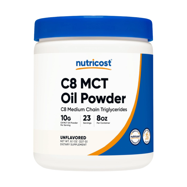 Nutricost, C8 MCT Oil Powder, 227g, 23 Servings